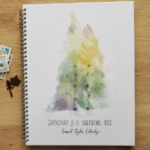 Birch Tree Spiral Notebook Friendship