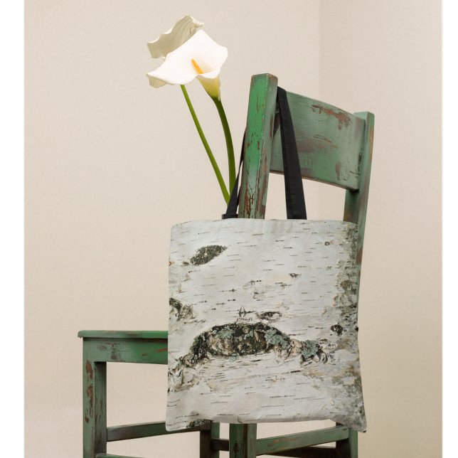 Birch Tree Trunk Nature Forest Natural Tote Bag (Creator Uploaded)