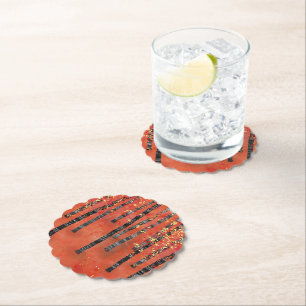 Birch Treed Woodland Paper Coaster