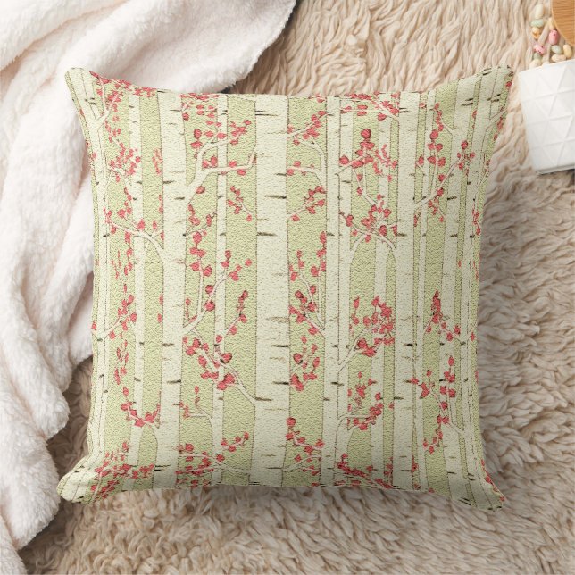birch trees  cushion (Blanket)