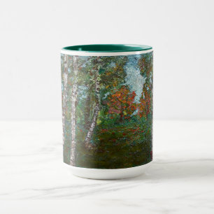 Birch Trees in a Forest (Kimon Loghi) Mug
