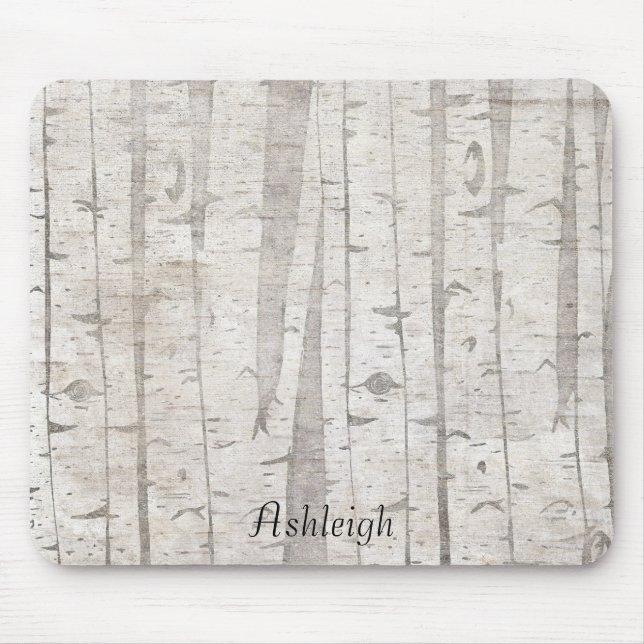 Birch Trees Mouse Mat (Front)