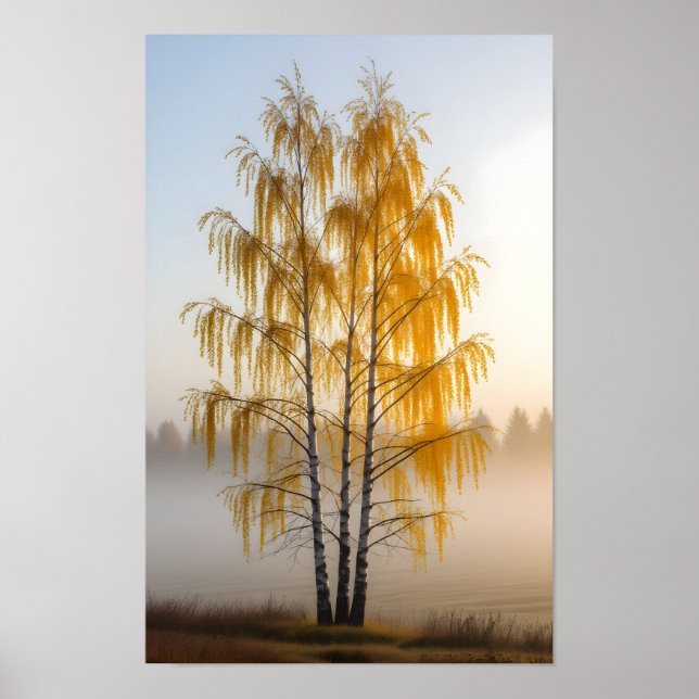 Birch Trees Poster (Front)