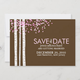 Birch Trees Save the Date Announcements