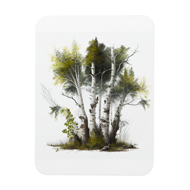 Birch Trees, The Birches Northern Ireland Magnet (Vertical)