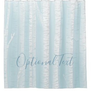 Birch Trees Trunks Shower Curtain