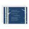 Birch Trees Wedding Invitation - Navy