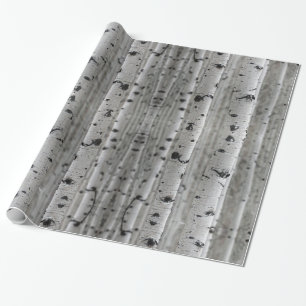 Birch trees wrapping paper