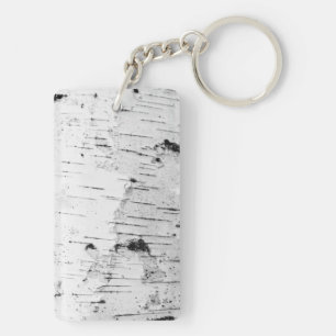 Birch trunk key ring