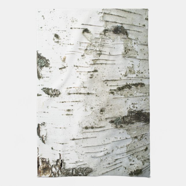Birch trunk tea towel (Vertical)