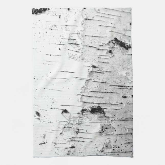 Birch trunk tea towel (Vertical)