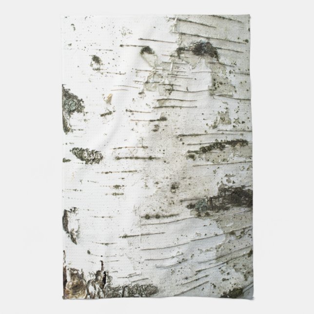Birch trunk tea towel (Vertical)