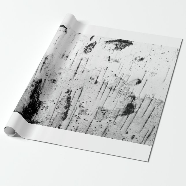 Birch trunk wrapping paper (Unrolled)