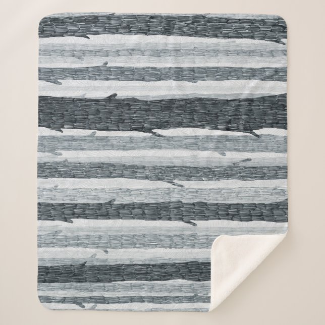 Birch wood trees, seamless background pattern. sherpa blanket (Front)