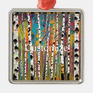 Birch Woods Thunder_Cove Metal Tree Decoration
