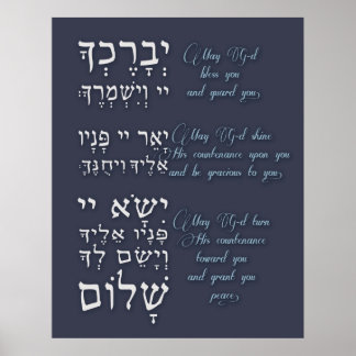 Birchat Kohanim - Priestly Blessing Poster