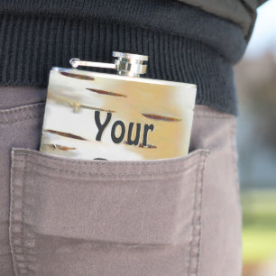 Birchbark Hip Flask
