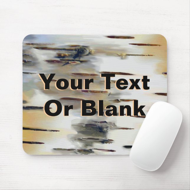 Birchbark Mouse Mat (With Mouse)