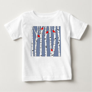 Birches and Birds Baby T-Shirt