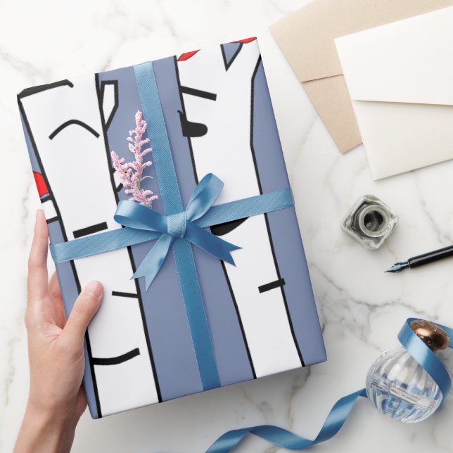 Birches and Birds Wrapping Paper (Gifting)