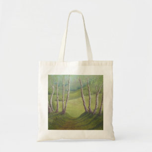 Birches in Spring, Walton Heath, Surrey Tote Bag