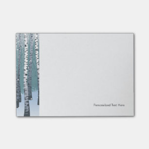 Birches In The Winter Forest Post-it Notes