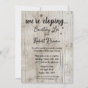Birchwood Elopement Annoucement Invitation