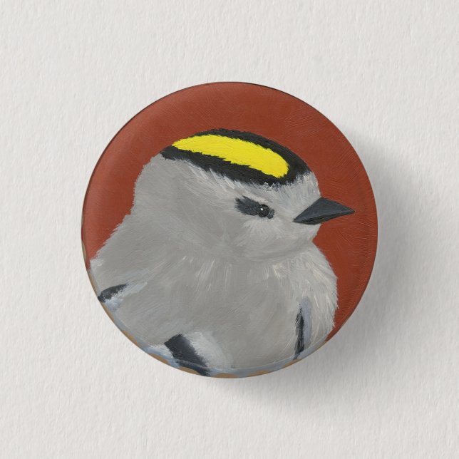 bird 1 3 cm round badge (Front)