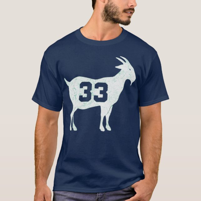 Bird 33 Goat T-Shirt Boston Basketball Greatest Of (Front)