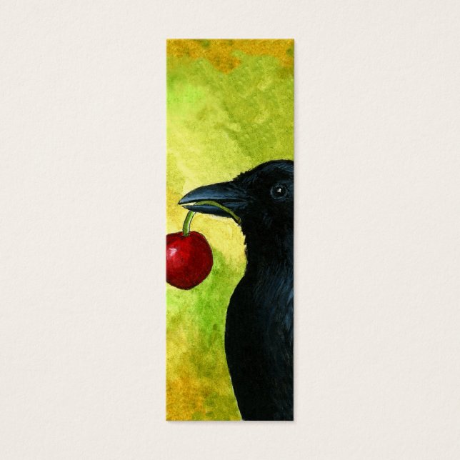 Bird 55 Crow Raven Bookmarks Tiny Cards (Front)
