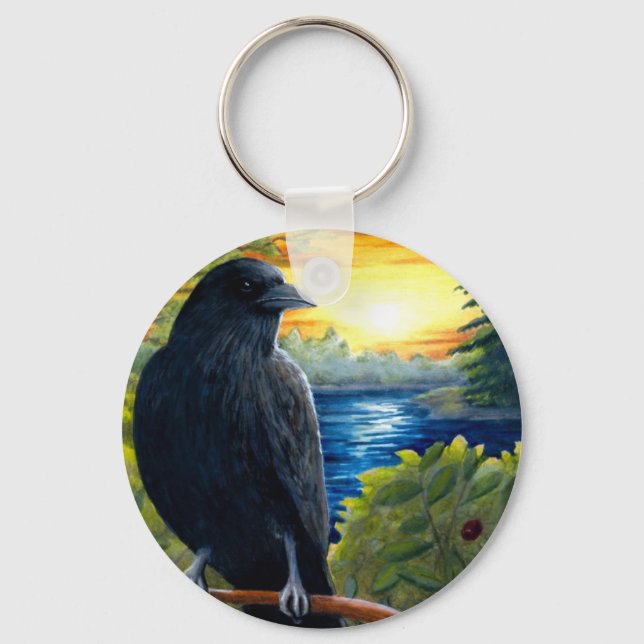 Bird 63 crow key ring (Front)