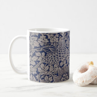 Bird and Anemone by William Morris Vintage Pattern Coffee Mug