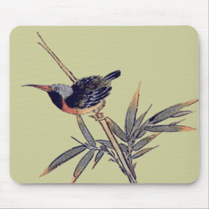 bird and bamboo 2 mouse mat