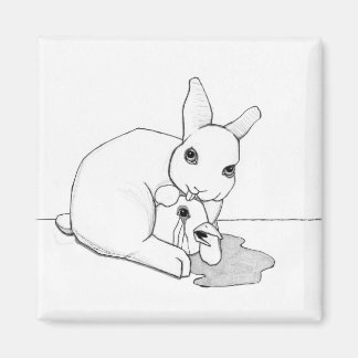 bird and bunny (2/3) (2"x2") magnet
