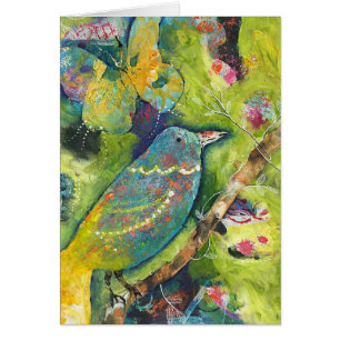 Bird and Butterfly Card