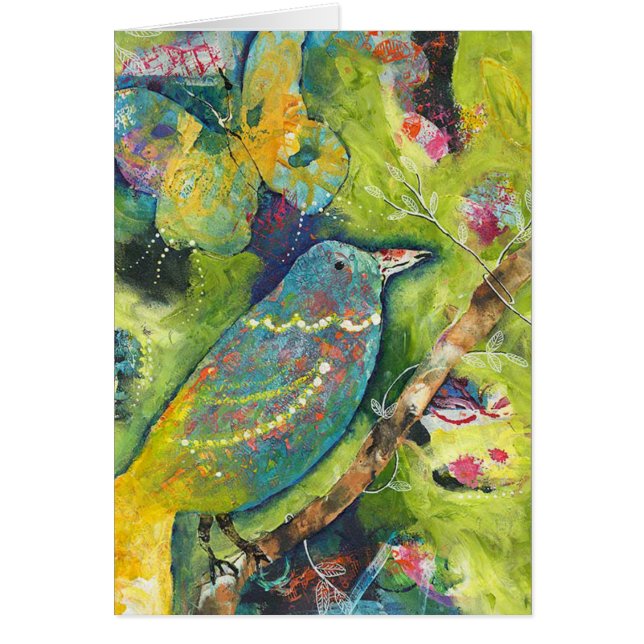 Bird and Butterfly Card (Front)