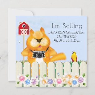 Bird and Cat Photographer Real Estate New Home Card