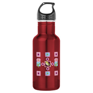 Bird and flora pattern 532 ml water bottle