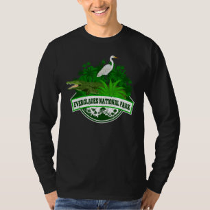 Bird and Florida Alligator Of Everglades National T-Shirt