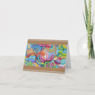 Bird and flowers announcement