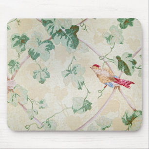 Bird and Ivy Wallpaper Mouse Mat