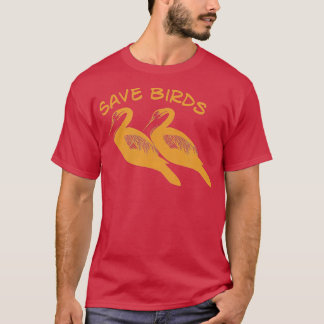 Bird and Nature Lovers Vintage Darter Save Birds E T-Shirt