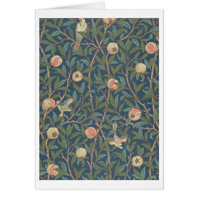 'Bird and Pomegranate' Wallpaper Design, printed b (Front)