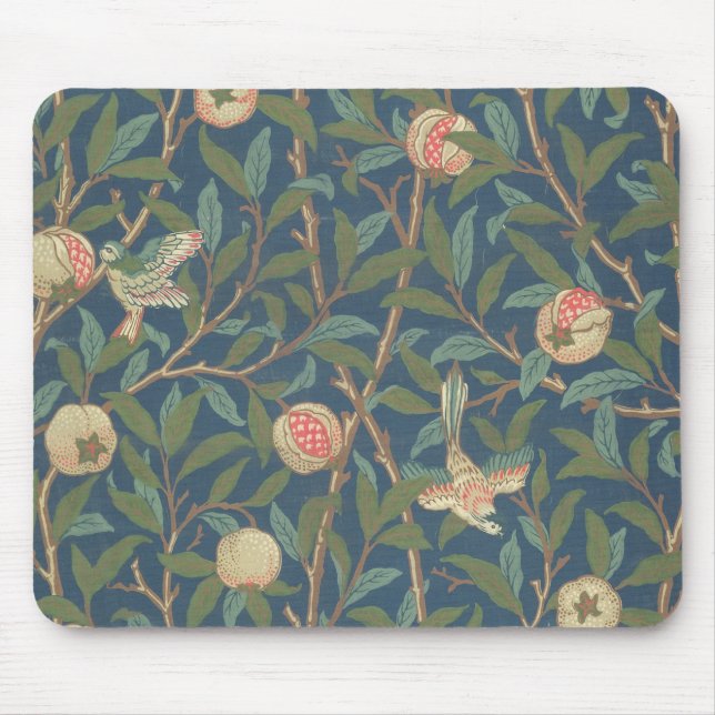 'Bird and Pomegranate' Wallpaper Design, printed b Mouse Mat (Front)