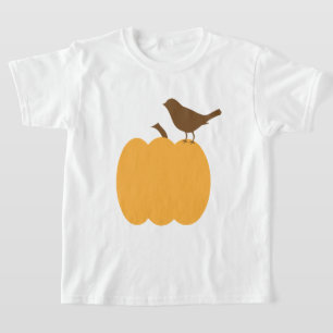 Bird and Pumpkin Silhouette T-Shirt