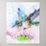 Bird Animal Flowers Poster<br><div class="desc">Bird Animal Flowers Poster</div>