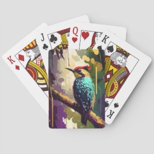 Bird Animal Portrait Painting Wildlife Outdoors  Playing Cards