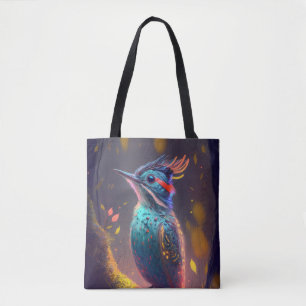 Bird Animal Portrait Painting Wildlife Outdoors  Tote Bag