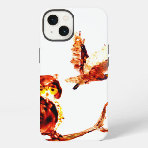 Bird Art Brown Owls 2d iPhone 13 Case