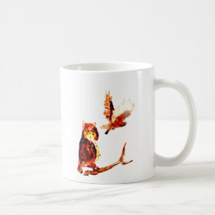Bird Art Brown Tawny Owls Coffee Mug